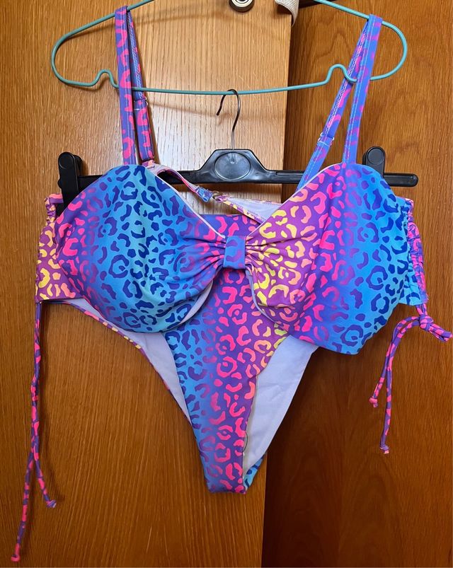 Bikini estampado leopardo talla XXL
