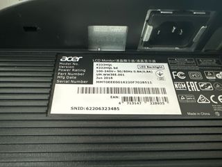 Monitor 22” Acer LCD K222HQL