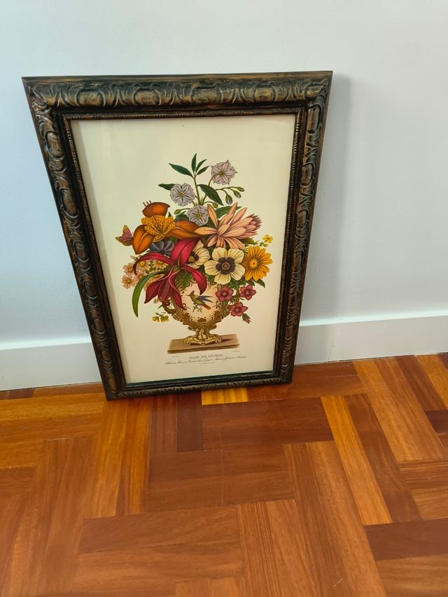 Cuadro Jarrón Sevres Flores