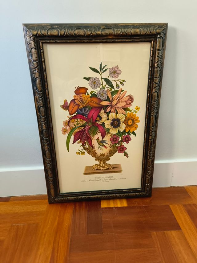 Cuadro Jarrón Sevres Flores