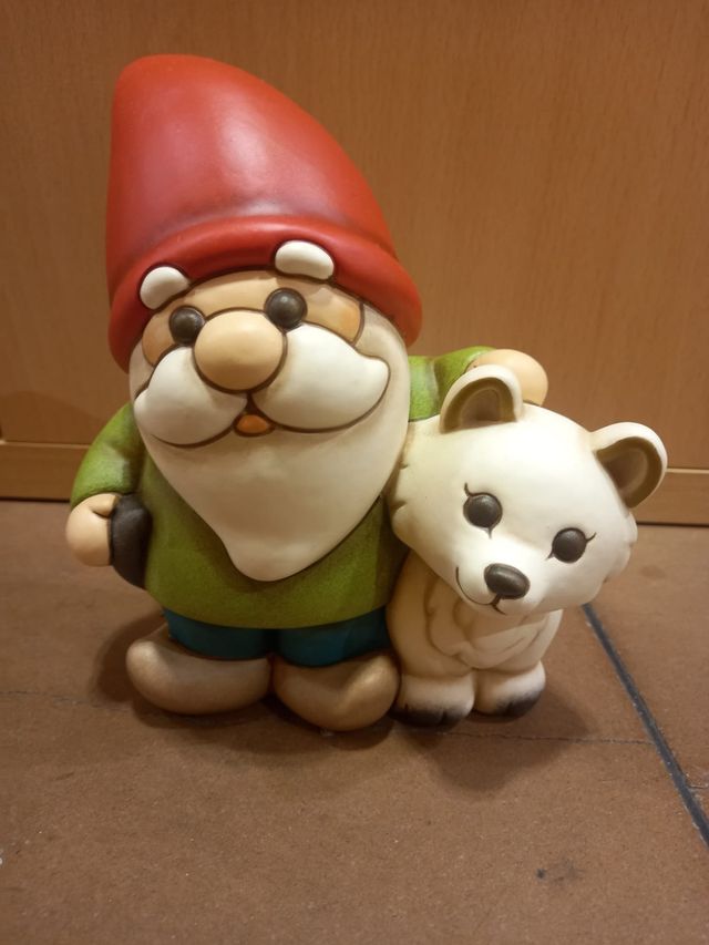 Thun Gnomo con Orso Bianco Nuovo