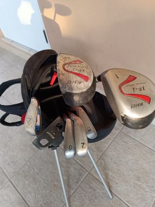 Bolsa y palos de golf Bullet niño niña
