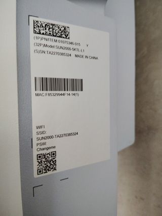 Inversor Huawei 5000W no se hacen embios