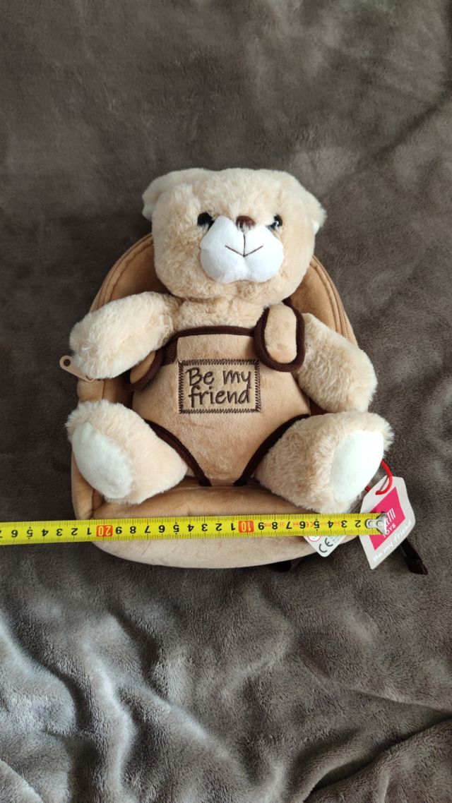 Mochila con peluche extraible oso belly