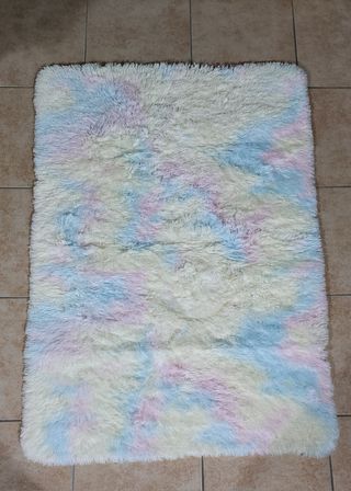 Tappeto soffice tie-dye