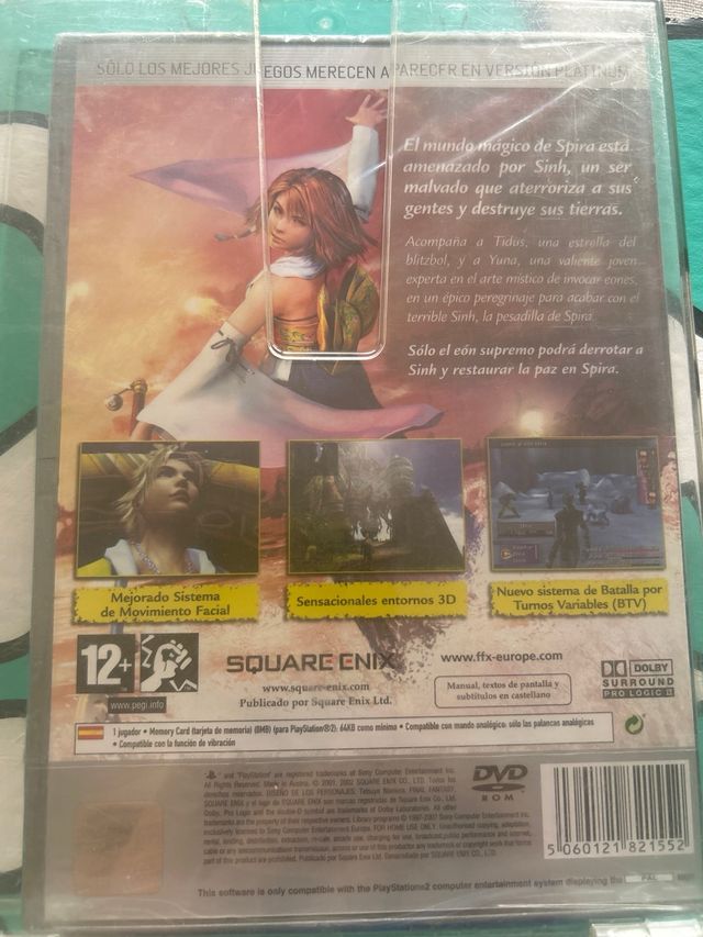 Final Fantasy X PS2 Platinum Precintado PAL