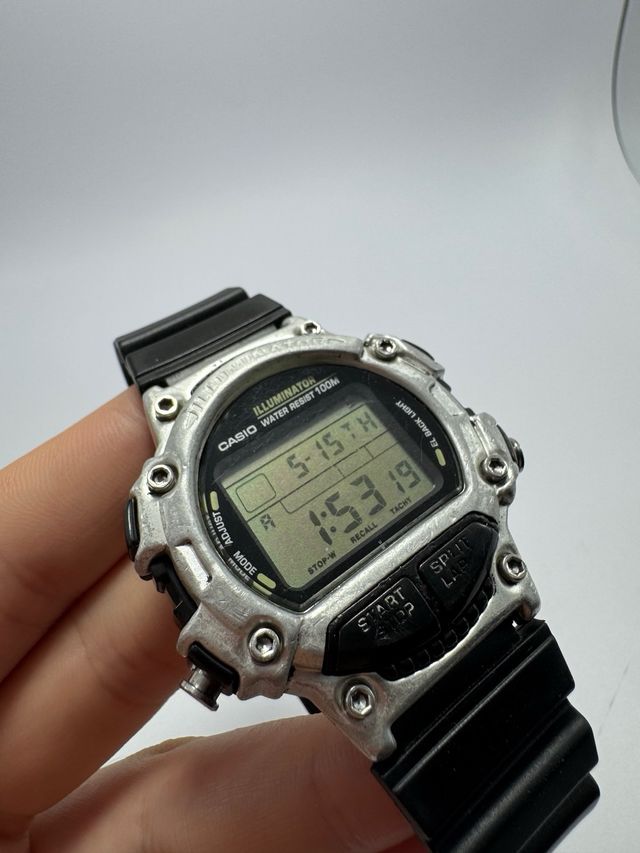 Reloj Casio Illuminator W-782 Plata y Negro