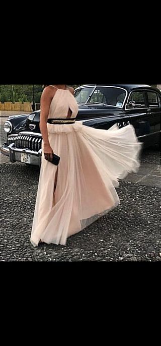 Vestido Rocío Osorno Fiesta Beige