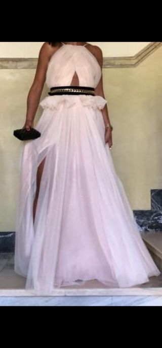 Vestido Rocío Osorno Fiesta Beige