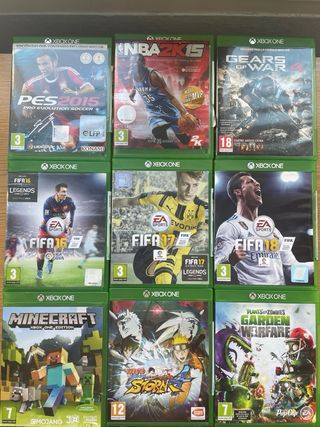 Xbox One 512GB Negra con mandos y 9 juegos