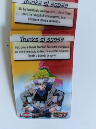 Carte Dragon Ball Z GT Lenticolari 1996