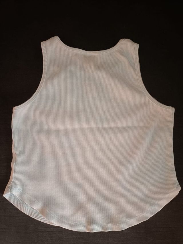 Top niña Zara azul clarito