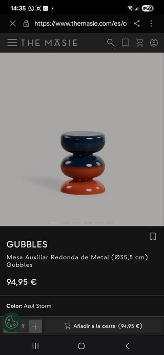 Mesa auxiliar moderna