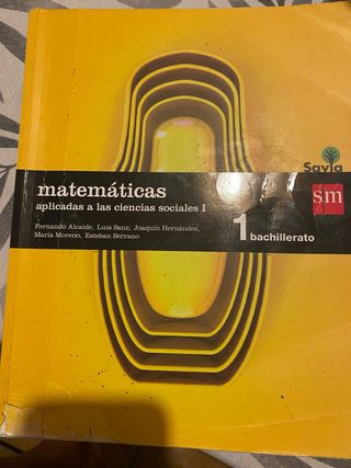 Matemáticas aplicadas a las ciencias sociales I...
