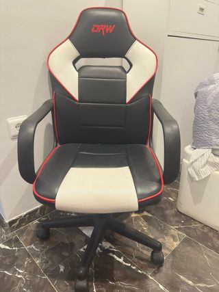 Silla Gamer DRW Negra y Blanca