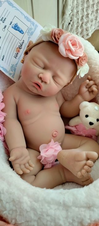 Bebé Reborn de Silicona 44 cm y 2.500gm