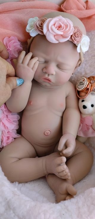Bebé Reborn de Silicona 44 cm y 2.500gm