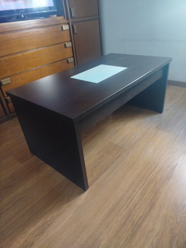 Mesa auxiliar centro elevable madera