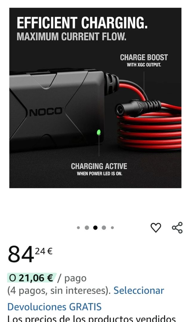 Cargador Rápido Noco XGC4