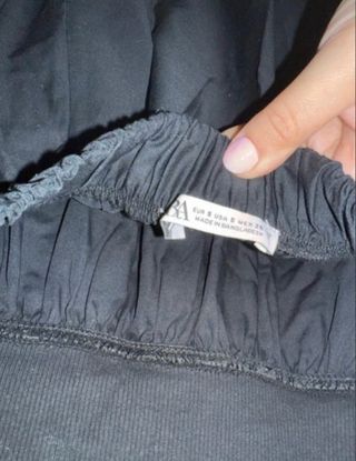 Vestido largo negro Zara tirantes