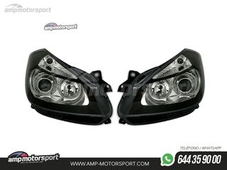 FAROS DELANTEROS OJOS DE ANGEL PARA RENAULT CLIO