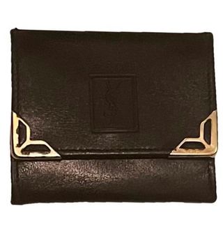 Monedero YSL Piel Negro