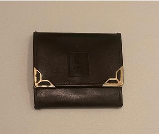 Monedero YSL Piel Negro