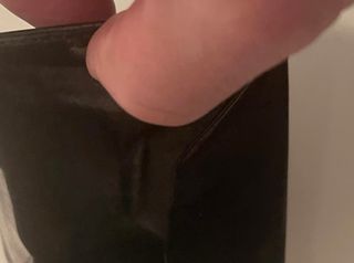 Monedero YSL Piel Negro