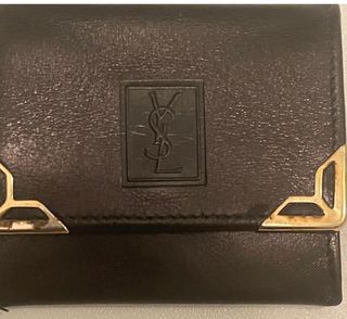 Monedero YSL Piel Negro