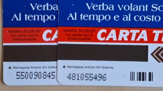 2 Schede Telefoniche Lire 5000 anno 1997