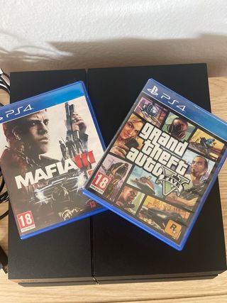 Ps4 1 Tb Sony Negra y Juegos