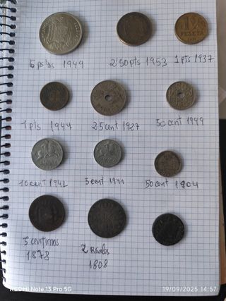Lote de Monedas Antiguas Españolas