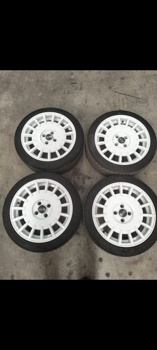 Llantas Oz Rally 16x7 4x100 con neumáticos 1
