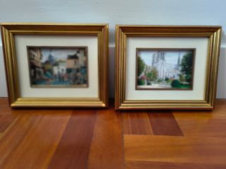 Paris, set di 2 Quadri ad acquerello