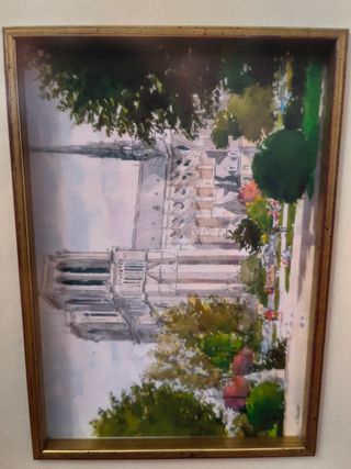 Paris, set di 2 Quadri ad acquerello