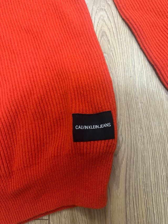 Jersey Calvin Klein Jeans Rojo Invierno