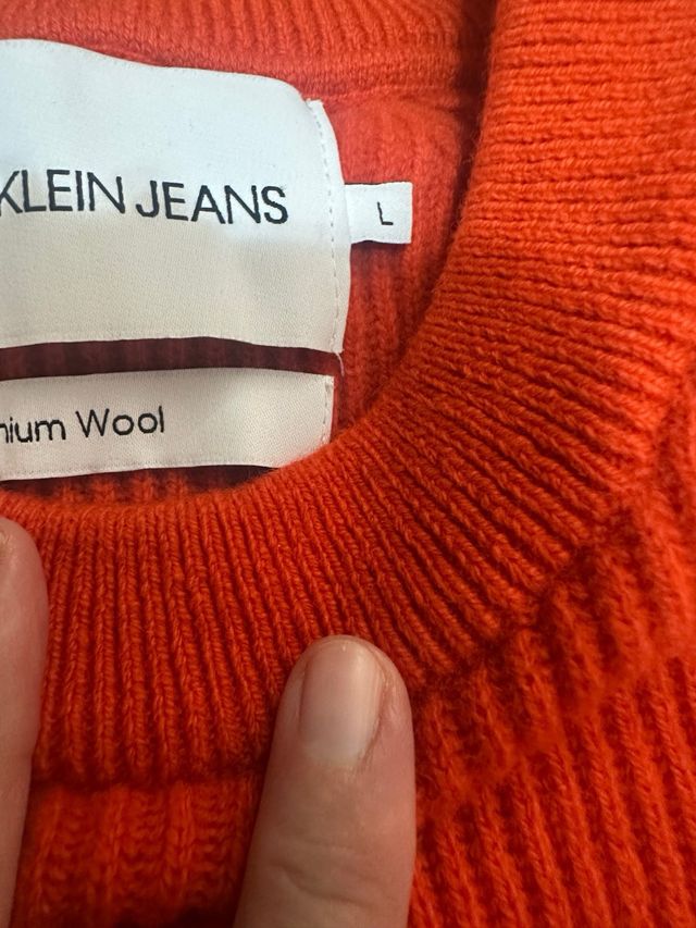 Jersey Calvin Klein Jeans Rojo Invierno
