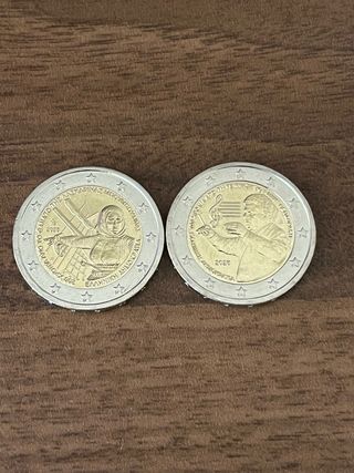 Pareja Monedas 2€ Grecia 2025