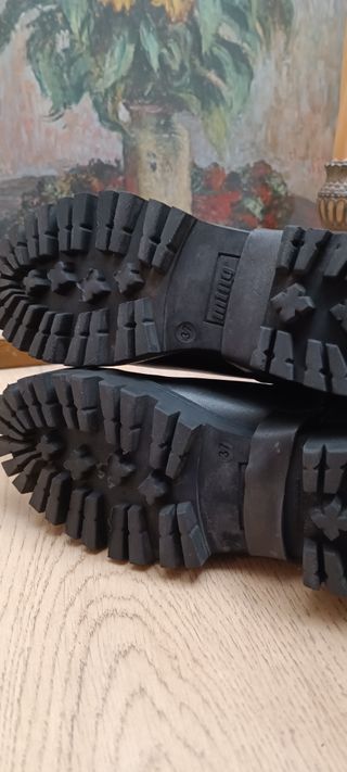 Botas de piel Mustang 37 con plataforma