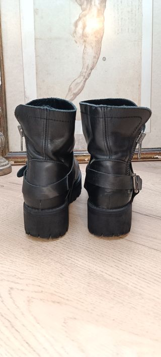 Botas de piel Mustang 37 con plataforma