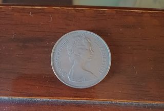 Moneta 10 New Pence 1969 Regina Elisabetta II