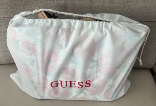 Bolso Guess Flores Rosa y Blanco