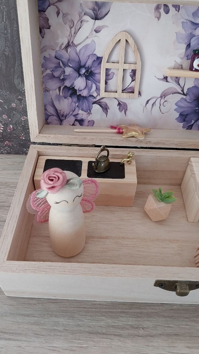 Casetta Bambole Legno Naturale