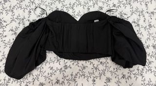 Corset negro Bershka