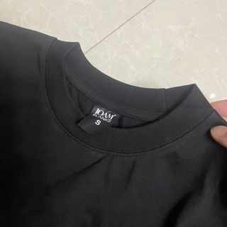 Camisetas BLANKS Oversize Negra Algodón Premium 