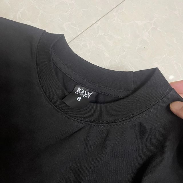 Camisetas BLANKS Oversize Negra Algodón Premium