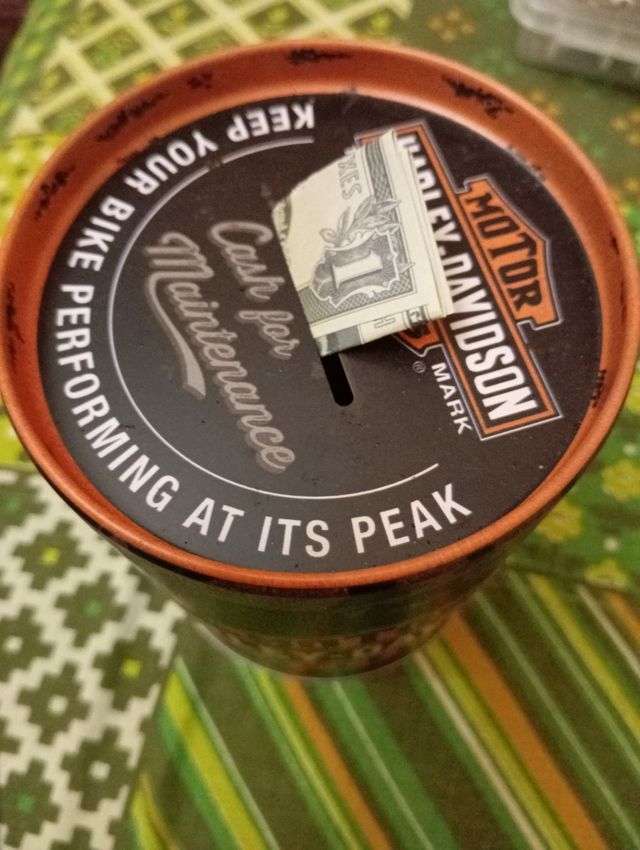 Salvadanaio Harley Davidson metallo