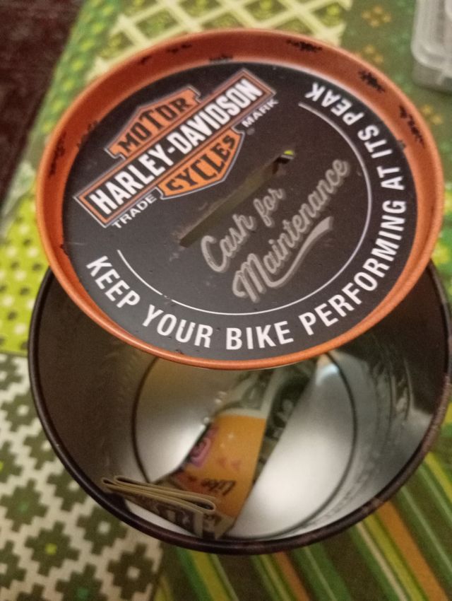 Salvadanaio Harley Davidson metallo