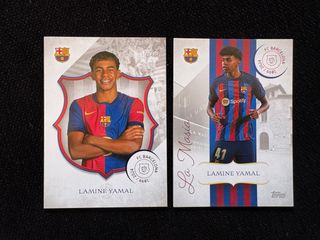 Lote cromos Lamine Yamal 125 Topps FC Barcelona