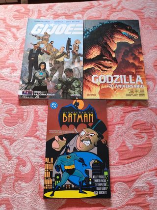 Gijoe, godzilla y aventuras de batman.